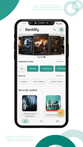 Android application Rentlify : Explore books screenshort