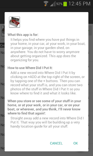 Where Did I Put It Organizer