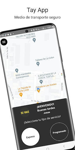 Android application Tay App Transporte screenshort