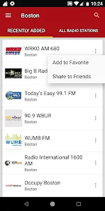 Boston Radio Stations