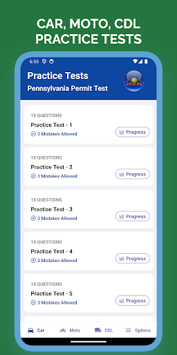 Android application PennDOT PA DMV Practice Test screenshort