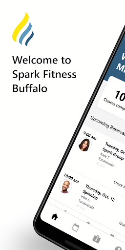 Android application Spark Fitness Buffalo screenshort