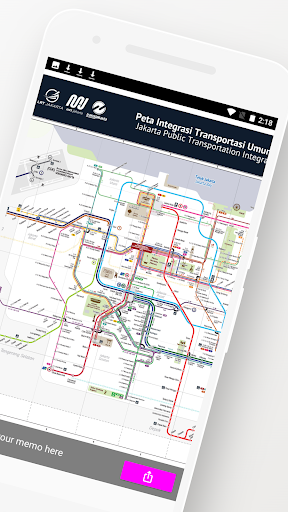 Jakarta MRT LRT Bus Map Guide Screen 2