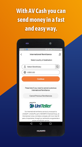 Android application AV Cash screenshort