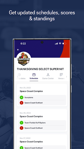 Screenshot of USSSA