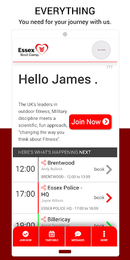 Essex Boot Camp Screen 2
