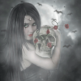 Gothic Skull Rose Live LWP icon