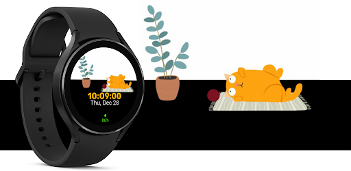 Lazy Cat Animated Watch Face