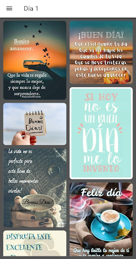 Android application Good morning image screenshort