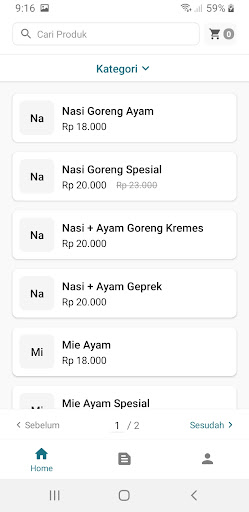 Micro-C POS Aplikasi Kasir Screen 2