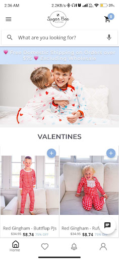Android application Sugar Bee Clothing screenshort