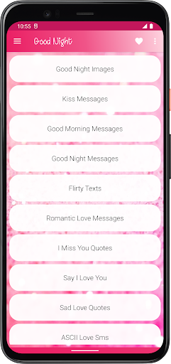 Android application Good Night Love Messages screenshort