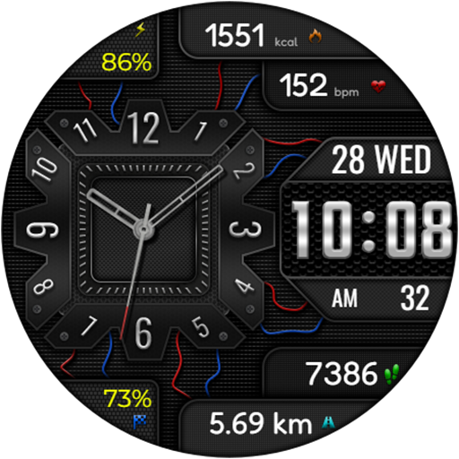 Hybrid AMIRATO WS43 Watch face Screenshot