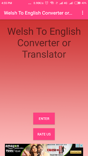Android application Welsh To English Converter screenshort