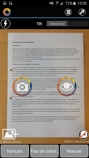 Aperçu de l'application