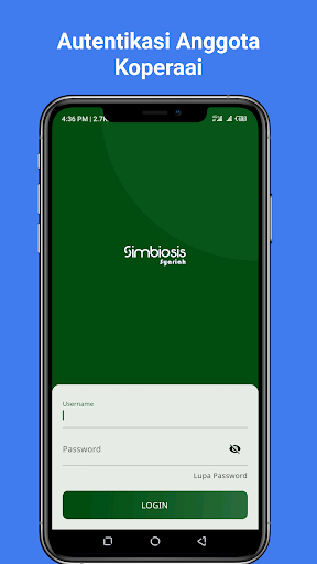 Android application Simbiosis e-Koperasi Syariah screenshort