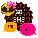 GO SMS - Girly Skulls 10 icon