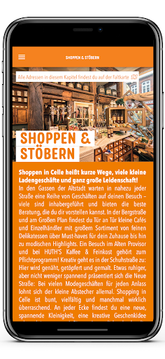 Screenshot of CELLE APP