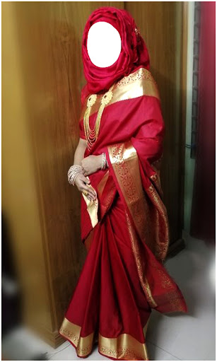 Women Hijab Saree Photo Suits Screen 2