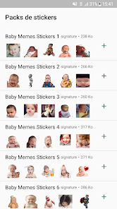 Screenshot 1 Pegatinas de bebes graciosos android