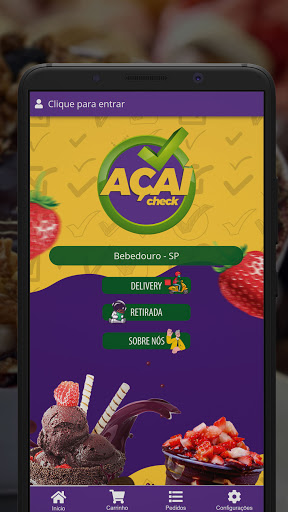 Android application Açaí Check screenshort