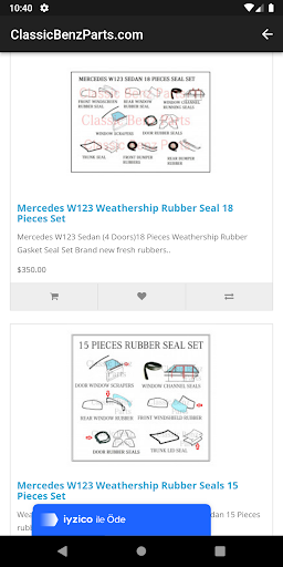 Classic Benz Parts Screen 3