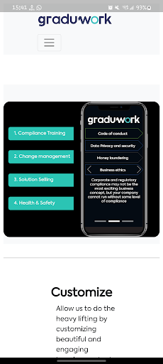 Android application Graduwork screenshort