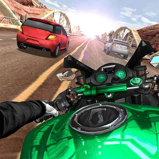 Moto Rider In Traffic logo