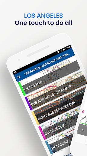Android application LOS ANGELES METRO BUS MAP screenshort