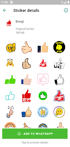 Thumbs Up Stickers Pro Screenshot