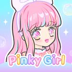 Cover Image of ดาวน์โหลด Pinky Girl: แต่งตัวและหาเพื่อน 1.0.7 APK