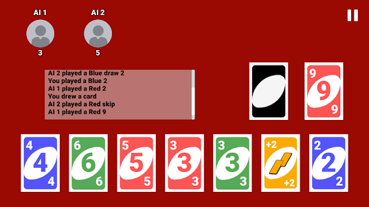 Uno Wild Card Game 4 Colors