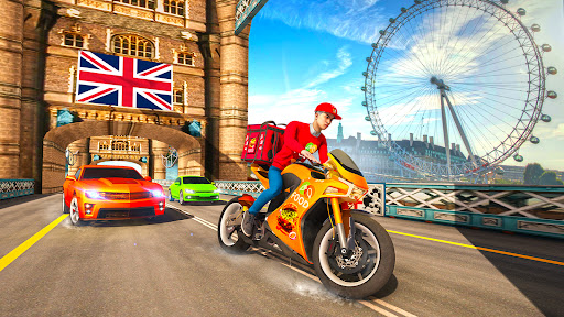 Android application Pizza Delivery Game- Bike Game screenshort