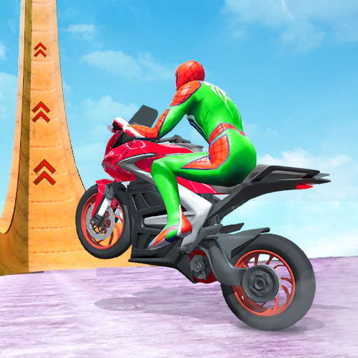 Superhero Bike Stunt Racing 3D screenshot 6