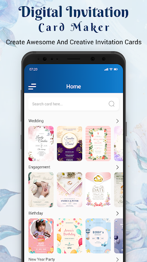 Android application Digital Invitation Card Maker screenshort
