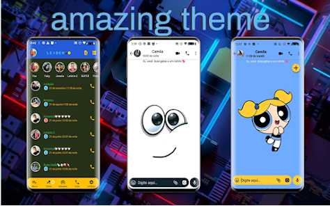 Captura 5 GB WA Mod Blue Theme Version android