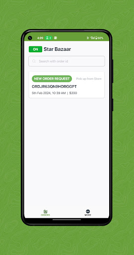 Android application XLGrocery Partner screenshort