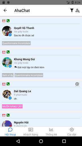 AhaChat - Chatbot Marketin‪g Screen 2