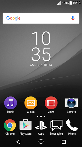 Android application B/W theme for XPERIA screenshort