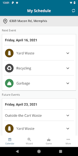 Memphis Curbside Collection Screen 3