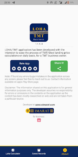 Android application Loha TMT Business Steel Seller screenshort
