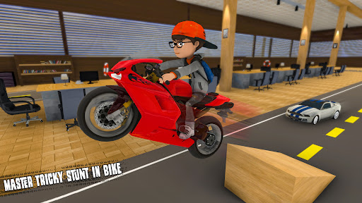 Bike Stunt Office racing  screenshots 1