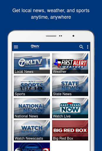 Screenshot of KLTV 7 News