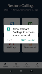 Captura 4 Restore Calllogs and Contacts android