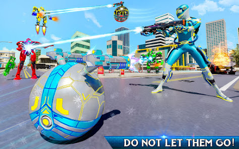 Snow Ball Robot Bike Games  screenshots 20