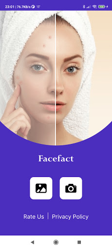 Screenshot of Face editing retouch Facefact