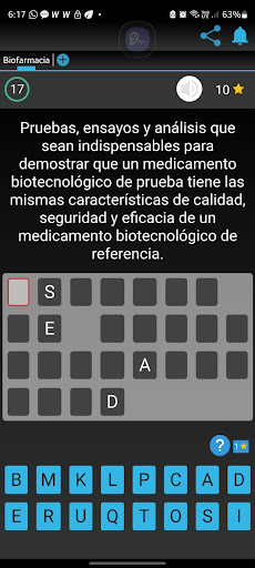 CapQuizz Farmacología aplicada Screen 2