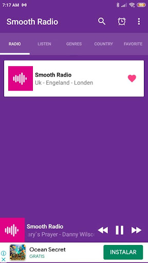 Android application Smooth Radio UK screenshort