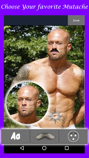 Android application Mustache Photo Editor screenshort