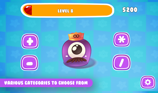 Monster Math Test Kids Skills